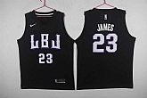 Lakers 23 Lebron James LBJ Black Nike Swingman Jersey,baseball caps,new era cap wholesale,wholesale hats